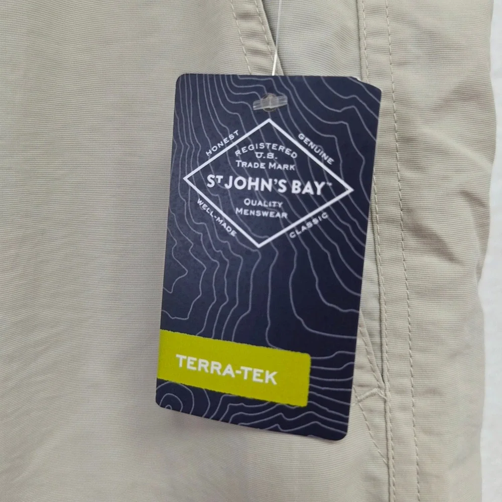 *NWT* St Johns Bay Terra-Tek Hybrid Shorts Mens 42 Quick Dry - Picture 2 of 8